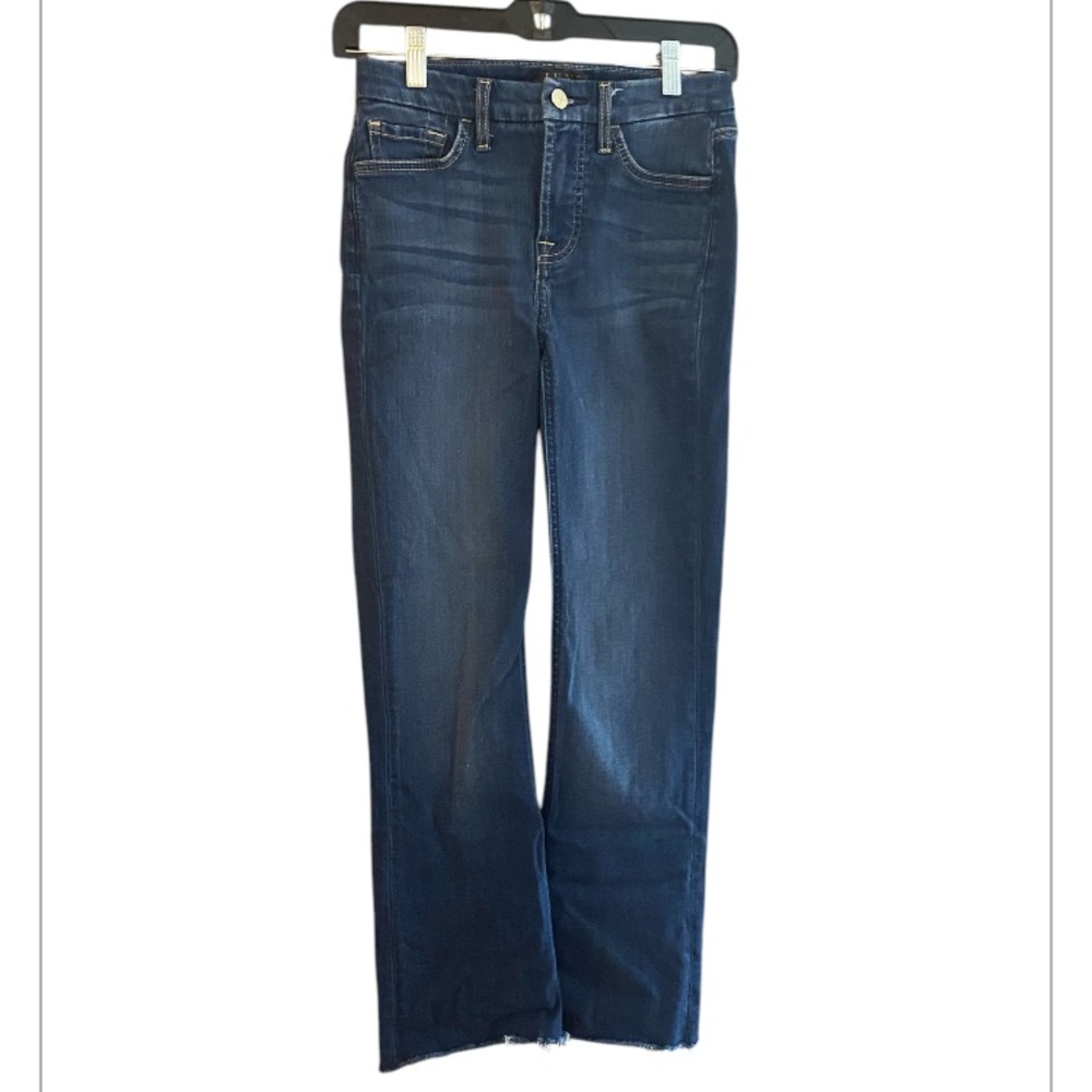 Jen7 by 7 for all mankind. Size 0. Slim boot cut. Rough edge hem. Ankle length‎